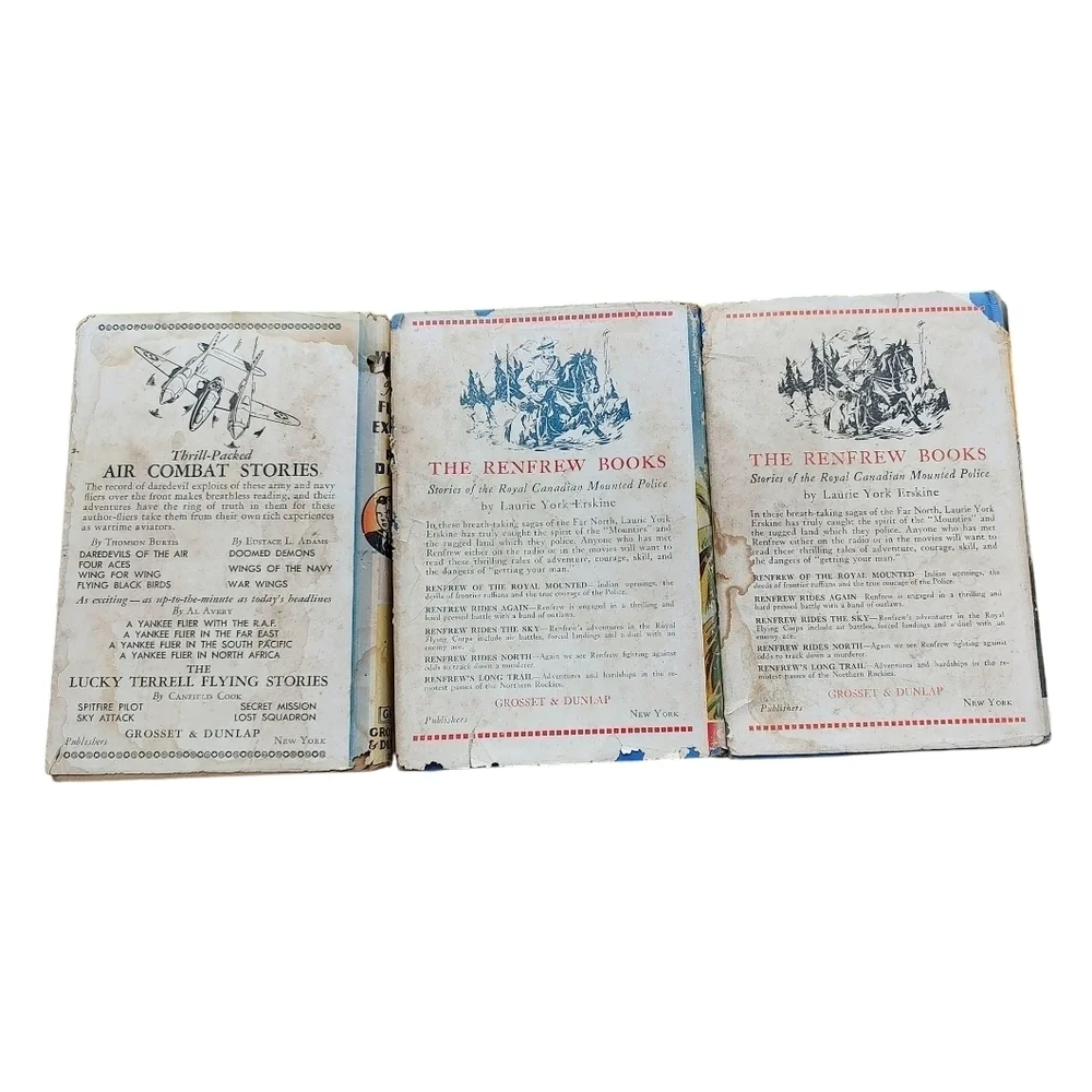 Vintage Adventure Book Set Hard To Find